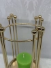 Light luxury golden glass candlestick, simple European-style glass romantic dining table, candlelight dinner prop and decoration Item Picture